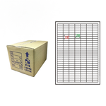 【鶴屋】A4電腦標籤 10x28mm 直角 196格 1000張入 / 箱(L1028 LX), , large