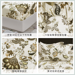 100%純天絲雙人加大四件式兩用被床包組-夢途, , large