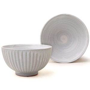 [豐名日本餐具] 4.0"井 菊紋 粉引 / C04DB0-346-2