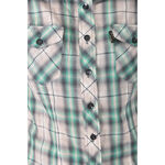 (M) et boite排扣綠色長袖上衣二手衣, , large