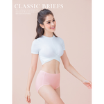 【Clany可蘭霓】美膚保養絲蛋白高腰L-Q(2XL)內褲 玫瑰粉 2189-32, , large