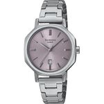 CASIO 卡西歐 SHEEN 文青風格 八角形鍊帶女錶-紫 SHE-4554D-8A, , large