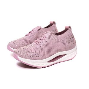 HANG TEN 專利足弓氣墊鞋 女鞋 保庇天后 王彩樺代言 休閒 針織 彈力 美腿 水鑽 透氣 排濕 減壓鞋墊 櫻花粉,  HANG TEN 專利足弓氣墊鞋 女鞋 保庇天后 王彩樺代言 休閒 針織 彈力 美腿 水鑽 透氣 排濕 減壓鞋墊 櫻花粉