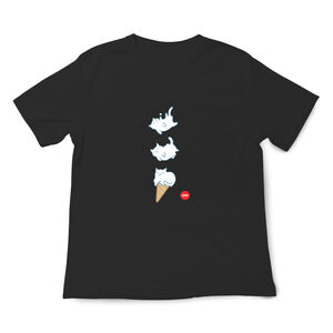 JZ TEE White Cat-Ice Cream Graphic Tee