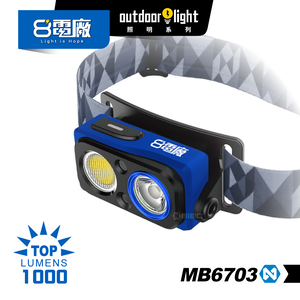 8PP MB-6703 Cabin Type Sensing Headlight Dual Light 1000 Lumens