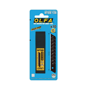 【OLFA】新款中型超銳利 美工刀XMT-1/3BB型替換 美工刀片 10片裝/組 MTBB-10B