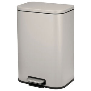 H&K家居日和緩降踏式垃圾桶12公升-銀狐灰