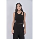 (S) 【霓霓私服】質感露肩黑色上衣二手衣, , large