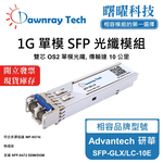【曙曜】Advantech 研華 SFP-GLX/LC-10E 相容 光纖模組 光纖收發模組 SFP模組 mini-GBIC 1G 單模雙芯 LC 10 公里 熱插拔 1310nm 3.3V 單電壓 DDM/DOM, , large