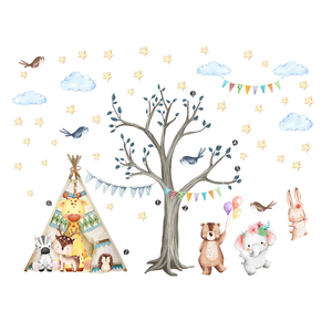 【辰達居家】森林派對兒童壁貼