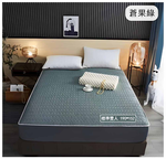 HABABY Huan'an Home Furnishings [Gift Set] Bed Sheet Latex Cooling Mat, Standard Double, Warehouse Green, , large