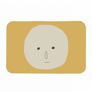 【Monster】 Soft Diatomaceous Earth Absorbent Mat – Chill Out Series (58x38cm) – Pensive Yellow