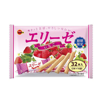 北日本 艾莉絲草莓風味威化餅(家庭號) 115.2g