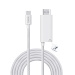 【WiWU】USB-C to HDMI Fast Charging Cable Adapter, , large
