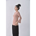 (S) 簡約粉色長袖上衣二手衣, , large