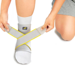 BRACOO Ankle brace(Cross pressure sleeve S/M Gray) FS60, , large