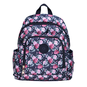 【lapagayo】典雅玫瑰尼龍後背包-PI-06399A-1-09黑色