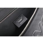 FENDI FF Logo Shadow 皮革腰包/黑色, , large