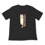 JZ TEE 橘貓條 印花短袖T恤, , large