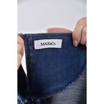 (S) max co丹寧牛仔棉質圓領藍色長袖上衣二手衣, , large