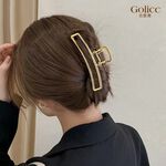 【Gulicc 】古莉可 髮夾 韓系金屬長方形髮夾, , large