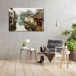 【御畫房】江南印象 國家一級畫師手繪油畫60×90cm(VF-16), , large