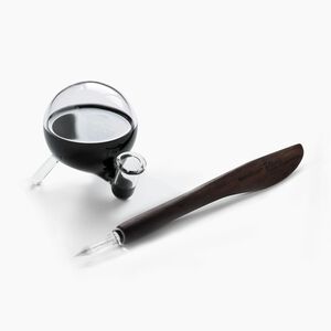 GeckoDesign Plume Dip Pen x Round Inkwell