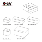 【O-Life】B-015堆疊收納盒-黑色款5件組, , large