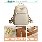 SPRING-簡約尼龍後背包時尚商務通勤後背包旅行後背包-多色, , large