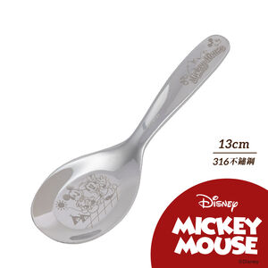 迪士尼 316不鏽鋼兒童湯匙-大童-米奇米妮