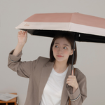 【rento】UV Protection Embroidered Mini Umbrella with Black Coating – Twilight Cat, , large