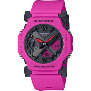 CASIO 卡西歐 G-SHOCK 極簡纖薄小巧雙顯手錶-亮粉 GA-2300-4A
