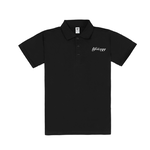 【LIFE&EGG】簡約草字短Polo /黑, , large