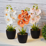 ARTIFICIAL PLANT W/BLACK POT-PINK, , large