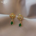【Gulicc 】古莉可 耳環 祖母綠水滴耳墜, , large