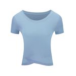 【AREX YOGA】 AS-7407 瑜珈服 女瑜珈衣 瑜珈短袖 女上衣 挖背上衣 冰絲衣 涼感衣 吸排衣 短袖上衣, , large