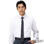 范倫提諾舒適抗皺長袖襯衫1021白, , large