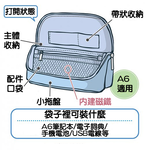 【龍品文創】日本SONIC UT-8655 柔光站立收納包-D星空沉穩灰, , large