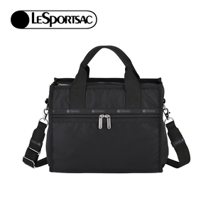 Lesportsac Large East/West Top Handle Tote 斜背手提托特包 兩用包 側背包 送禮 禮物 女包(永恆黑)