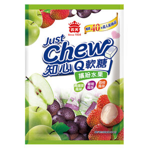 Just Chew Chewy CandyGrapeLycheeApple