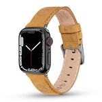 Timberland Apple Watch 錶帶 42/44/45mm 適用 小麥色磨砂皮革(不含手錶), , large