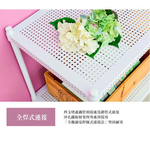 【Y HOUSE】120x45x120 cm perforated plate three-layer grill/storage rack/shelf/TV rack/hole shelf/TV cabinet-black, , large