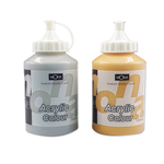 【Mona】壓克力顏料 500ml 金色、銀色 /瓶 461971/461972 L-971/L-972  -  L-972 銀色 461972, , large