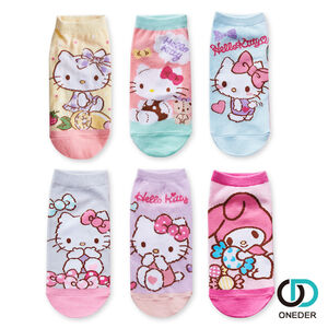 (多款)Sanrio 三麗鷗短襪【旺達棉品】 MM-A538 KT-A647 