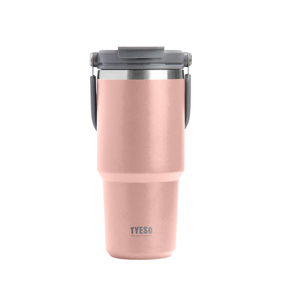 〔佳美能〕TYESO 304不鏽鋼 隨行杯 750ml 保溫 保冰 保熱 雙層真空 時尚便攜 汽車杯座設計