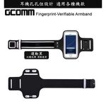 GCOMM SPORT 指紋辨識 萊卡透氣親膚 iphone 13 mini /8/7/6  運動臂帶保護套 運動黑, , large