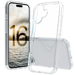 iPhone 16 / i16 Series Case, High-Durability Shockproof, Military-Grade Protection, Compatible with Pro, Plus, Max. Not RhinoShield, Transparent Design for Apple Devices, , large