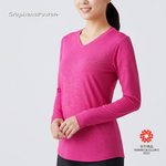 [GP石墨烯] 石墨烯溫控循環機能女長袖-桃紅/M, , large
