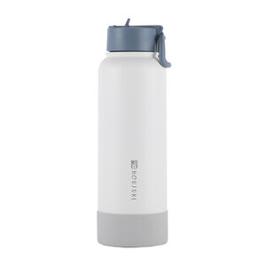 HOUSUXI 大容量保冷保溫瓶(雙蓋組)-雪白色