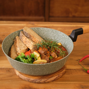 【Korea King】Woody Ceremic Coated Non-Stick Frypan 26cm- Green